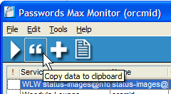 Moving the password from the safe to the clipboard for adding to the Live Writer FTP Account Parameters