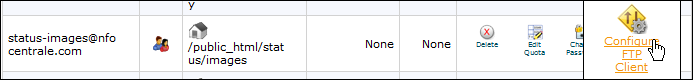 Finding out how to access the FTP Account