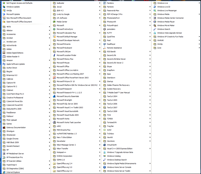 I'm sure I don't need all of this, but I will review them carefully